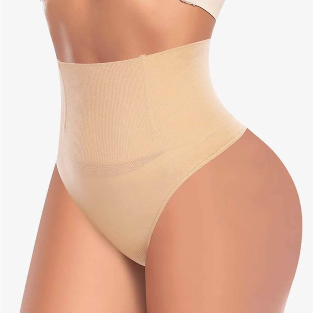 NWT thong shaper panty large beige 1356